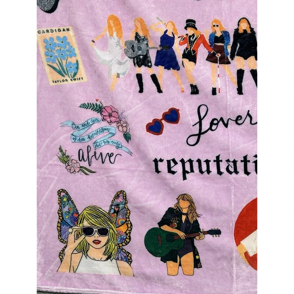 Fleece Lightweight Throw Blanket Taylor Swift ERA'S Tour‎ All Albums 40x50